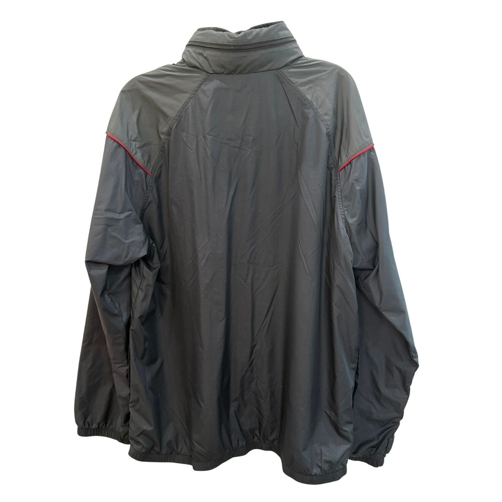 Vtg Nike Air Mens Windbreaker Jacket XL Black Grey Full Zip Mesh Lined Track - Picture 5 of 11